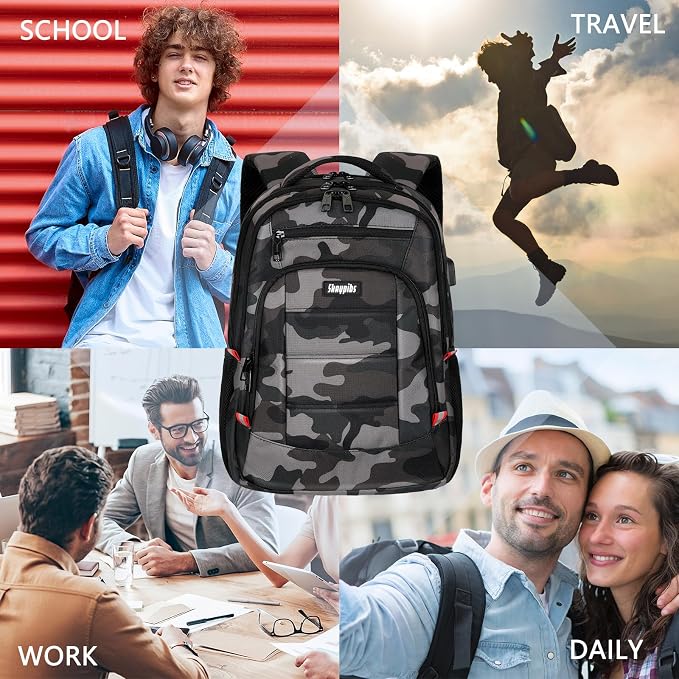 Backpack for Men Women, School Backpack - Image 2