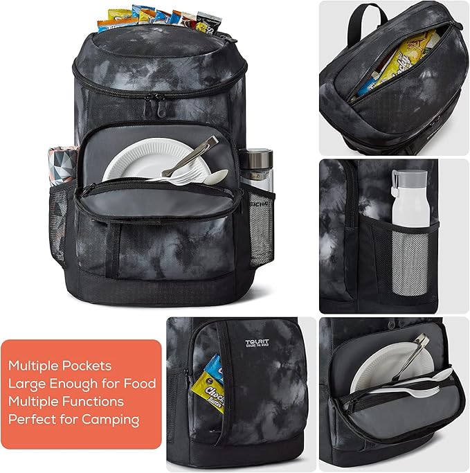 TOURIT Cooler Backpack 30 Cans Lightweight Insulated Backpack Cooler Leak-Proof - Image 2