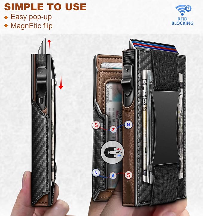 BULLIANT Men Wallet Gift Boxed, Slim Front Pocket Wallet Money Clip Card Holder - Image 3