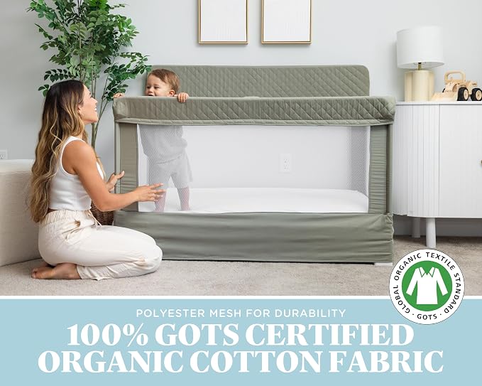 Baby Delight Lunaire Full Size Crib | Breathable Mesh Baby Crib | Tool-Free - Image 2