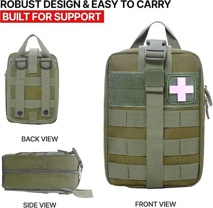 MOLLE Rip Away EMT First Aid IFAK Pouch Medical Empty Bag - Image 6