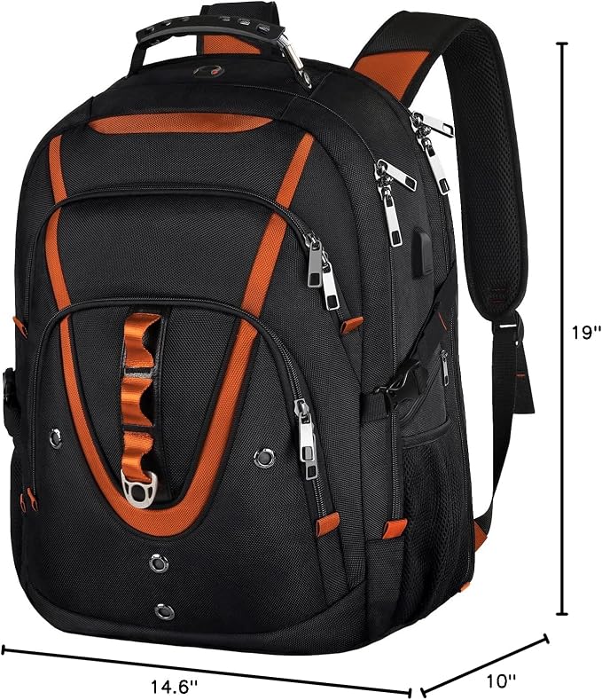 18.4 Laptop Backpack Women Men, 55L-60L Flight Approved Extra Large Travel - Image 8