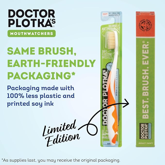 MOUTHWATCHERS Soft Flossing Toothbrushes, Value Pack of 4, Manual Toothbrush - Image 7