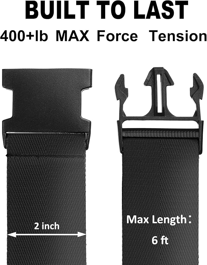 Luggage Straps for Suitcases TSA Approved Travel Belt 8 Pack by Chelmon - Image 2
