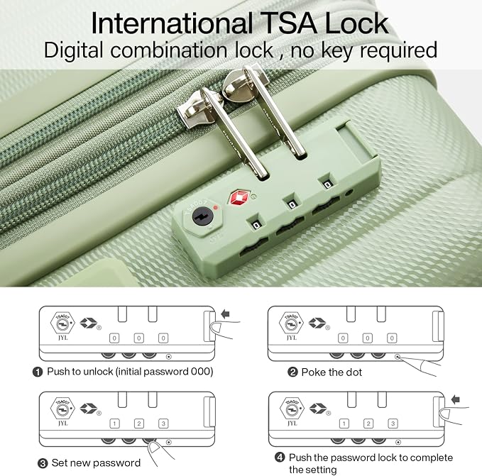 Hanke 20 Inch Expandable Carry on Luggage 22x14x9 Airline Approved Lightweight - Image 6
