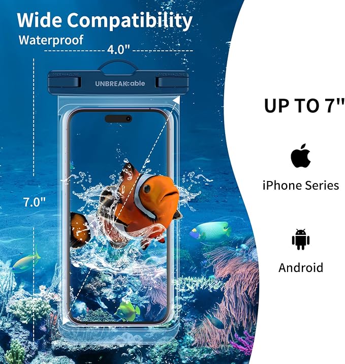 UNBREAKcable Waterproof Phone Pouch-2 Pack IPX8 Waterproof Phone Case - Image 5