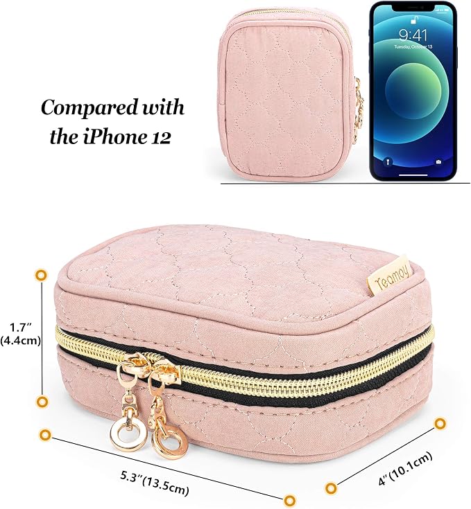 Teamoy Mini Jewelry Travel Case, Storage Organizer Bag - Image 5