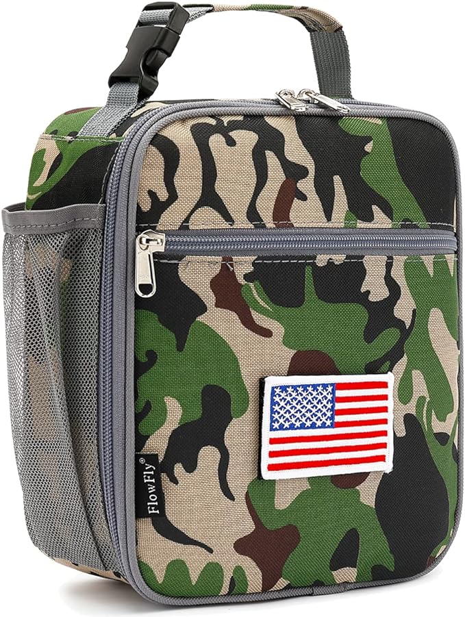 FlowFly Kids Lunch box Insulated Soft Bag Mini Cooler Back to School Thermal by FlowFly
