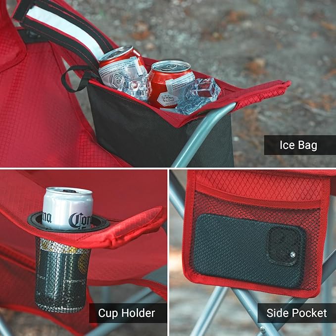 Camping Folding Chair Outdoor Lawn Portable Lightweight Camp Folding Chairs - Image 4