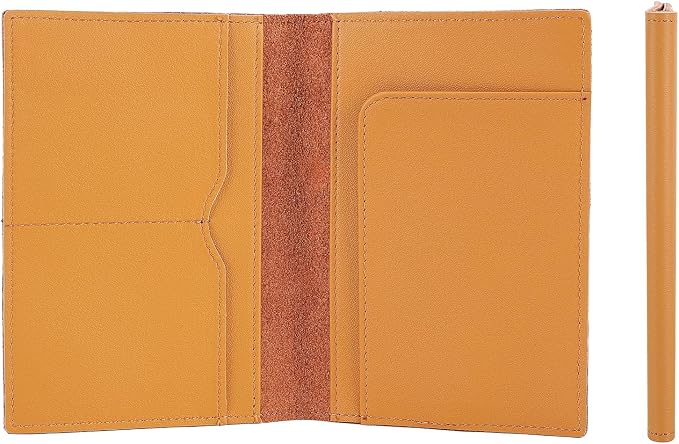 STAR VISTA Albatross Leather Travel Passport Holder, Minimalist Design by STARVISTA