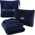 BlueHills Premium Soft Travel Blanket Pillow Airplane Blanket Packed in Soft by BlueHills