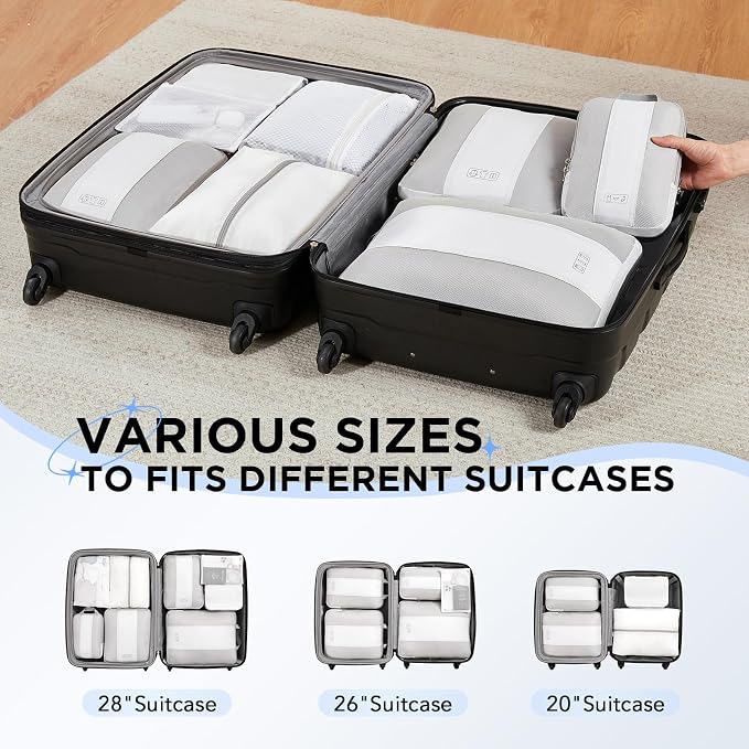 8 Set Compression Packing Cubes - Image 7