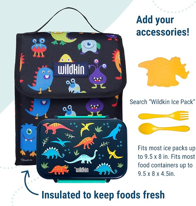 Wildkin Kids Insulated Lunch Bag – Reusable, School & Travel - Image 4