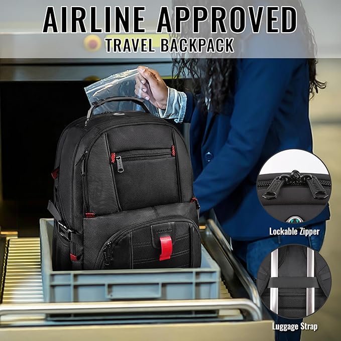 YOREPEK Travel Backpack, 15.6 Inch Laptop Backpacks - Image 5