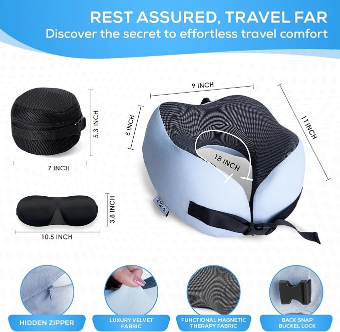 Pure Memory Foam Travel Pillows - Image 2