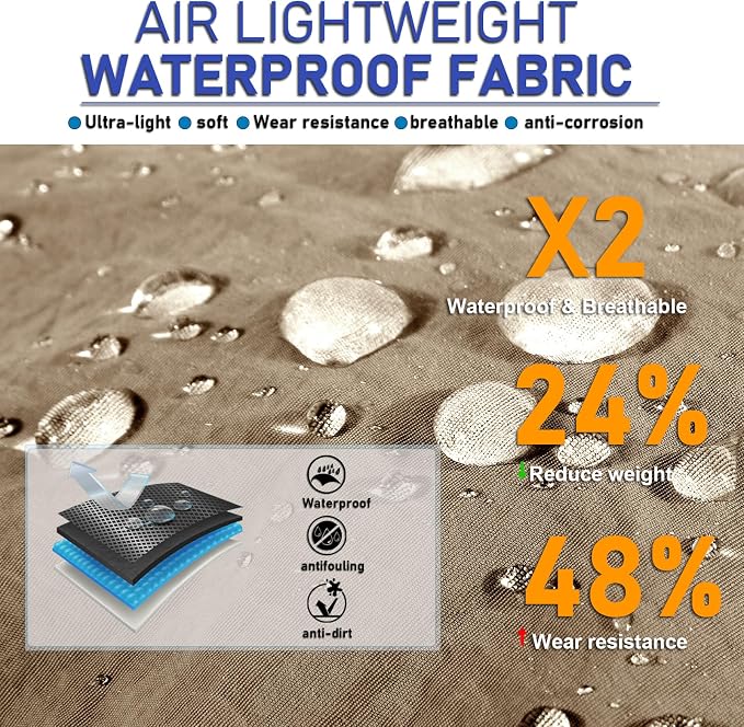 Water-Resistant Sun UPF 50+ Bucket Hat Protection Packable Brimmed Boonie - Image 3