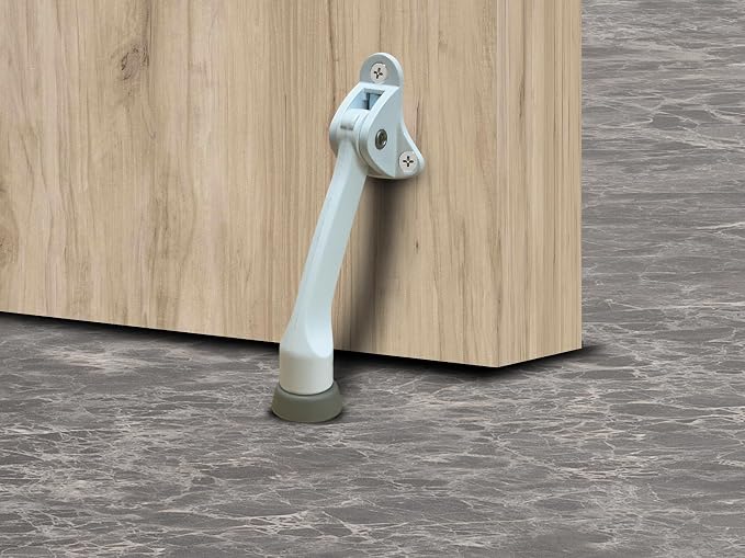 QCAA Heavy Duty Kickdown Door Stopper, Zinc Die Cast, 1 Pack, Made in Taiwan - Image 3