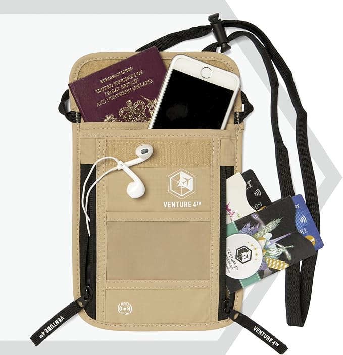 VENTURE 4TH Passport Holder Neck Wallet - Image 3