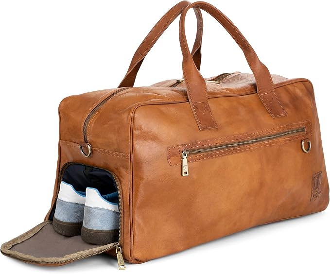 Berliner Bags Vintage Genuine Leather Duffle Austin XL by BERLINERBAGS