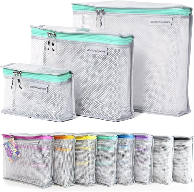 MUMI Travel Toiletry Bag Set of 3 – Clear TSA Approved Toiletry Bags by MUMI