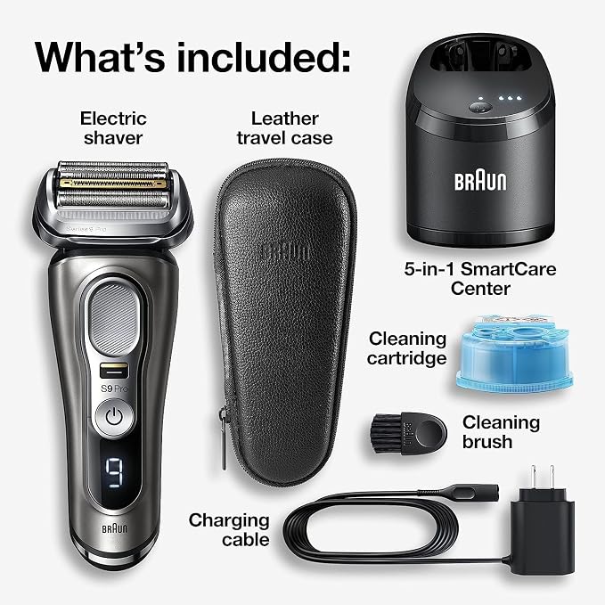 Braun Electric Razor for Men, Series 9 Pro 9465cc Wet & Dry Electric Foil Shaver - Image 3