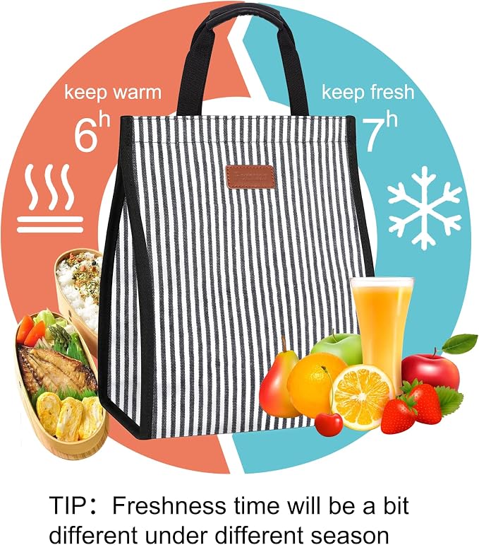 Lunch Bags for Women Insulated Reusable Lunch Tote - Image 4