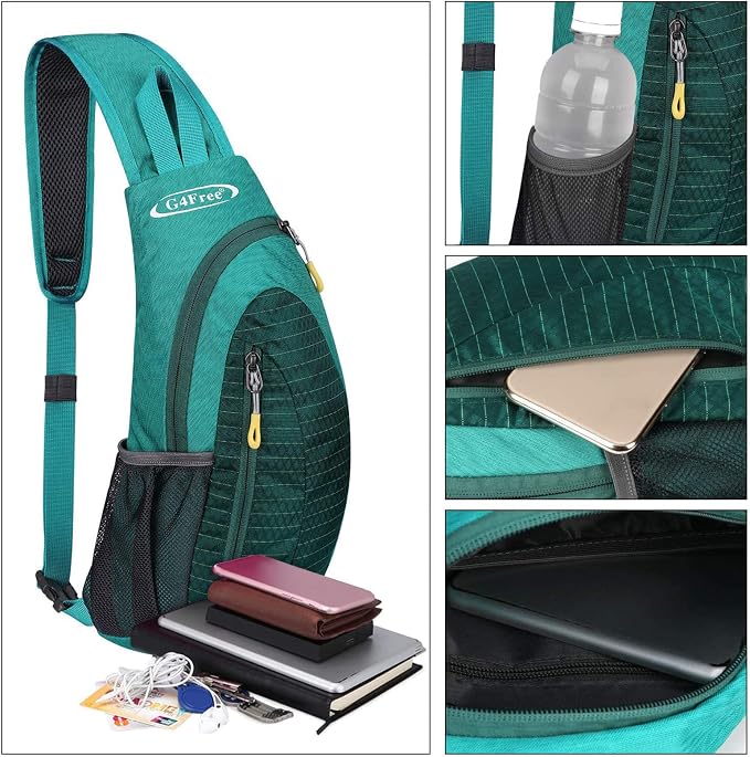 G4Free Sling Bag for Men Women, Small Crossbody Backpack Lightweight Chest - Image 3