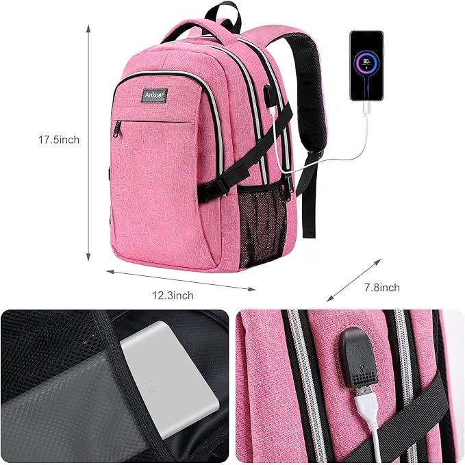 ANKUER Backpacks for Women, Backpack Fits Up 15.6 in Laptop Backpack for Travel - Image 2