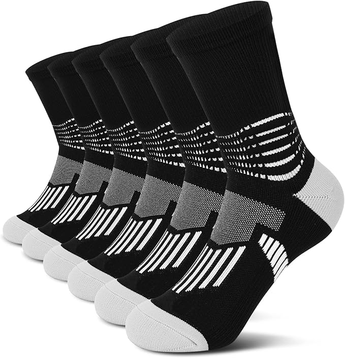 IRAMY Crew Compression Socks Athletic Running Socks by IRAMY