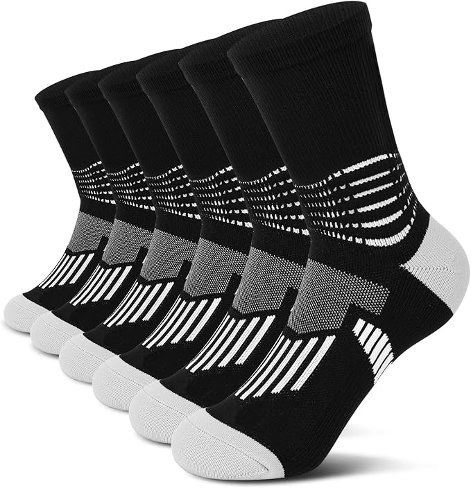 IRAMY Crew Compression Socks Athletic Running Socks by IRAMY