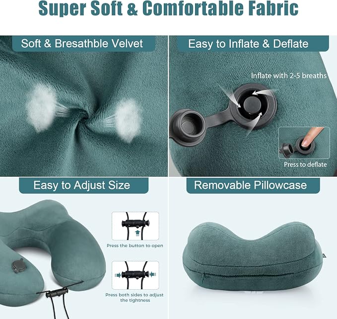 urophylla Compact Travel Neck Pillow - Image 4