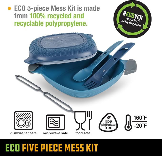 UCO Recycled ECO 5-Piece Camping Mess Kit - Image 2