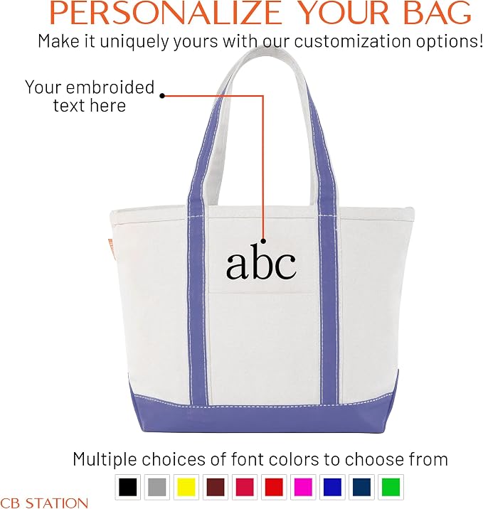 CB STATION Medium Classic Canvas Tote Bag - Image 5