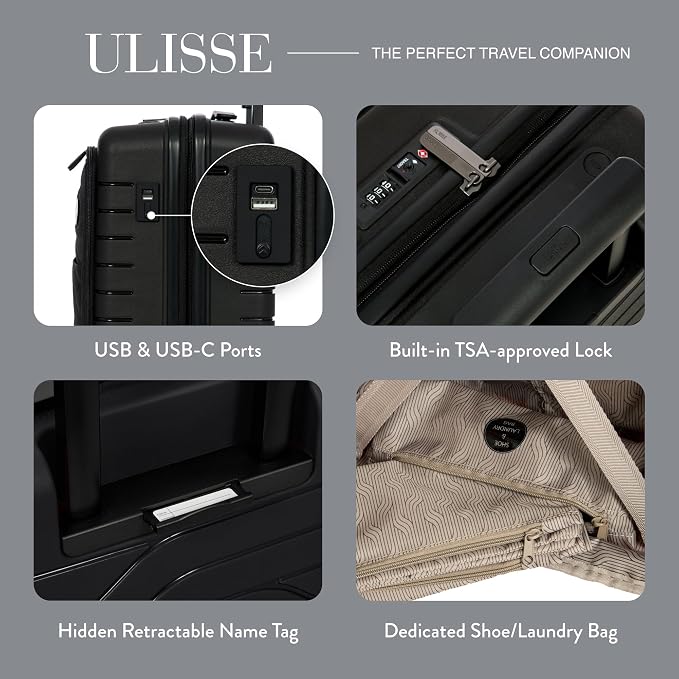 Bric's B|Y Ulisse Spinner Carry-On Suitcase, Lightweight Expandable Hard Shell - Image 4