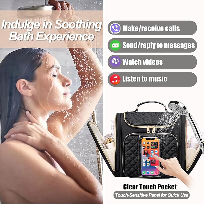 Travel Toiletry Bag for Women, Hanging Toiletry Bag, Bathroom Bag Portable - Image 2