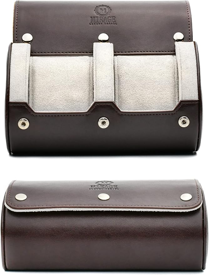 2 Watch Travel Case for Men by MirageLuxuryTravel