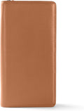 Leatherology Cognac Travel Zip Organizer Wallet, Passport Holder, RFID Available by Leatherology