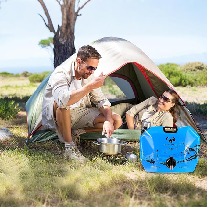 Collapsible 8L Water Storage Bag, BPA-Free Portable Folding Water Jug - Image 2