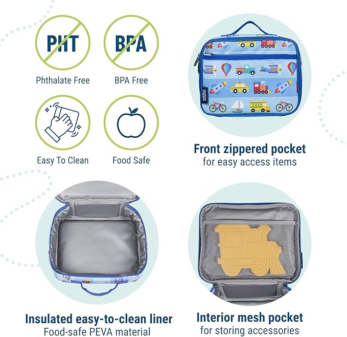 Wildkin Kids Insulated Lunch Box – Durable and Reusable - Image 4