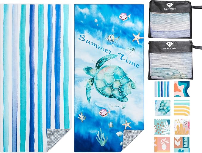 PY SUPER MODE 2 Pack Beach Towel by PYSUPERMODE