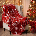 PHF Printed Fleece Throw Blanket, No Shed No Pilling Ultra Soft Plush Cozy Xmas by PHF