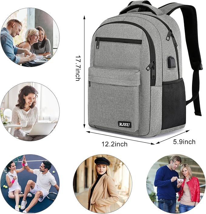 School Backpack for Teen Boys & Girls Students, 15.6 Inch Laptop Backpack - Image 4