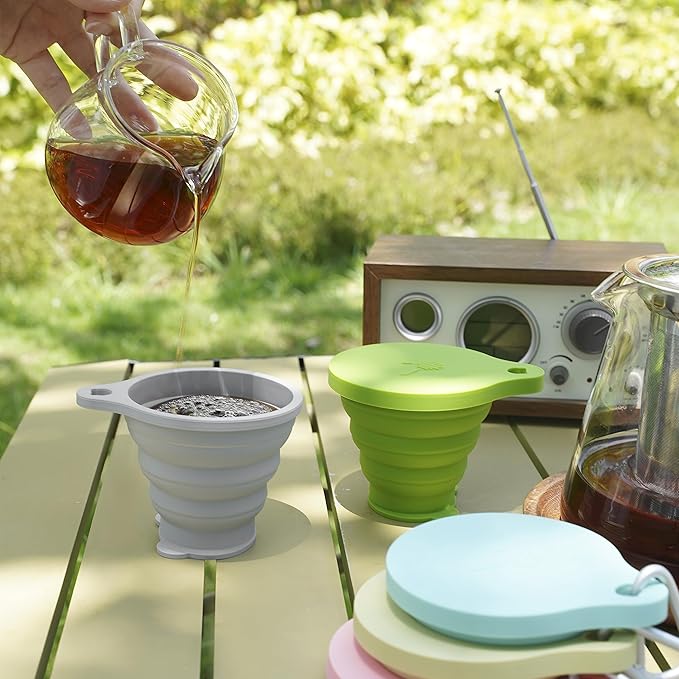 IYYI Collapsible Cup for Traveling, Silicone Foldable Cup, Camping Mug - Image 3