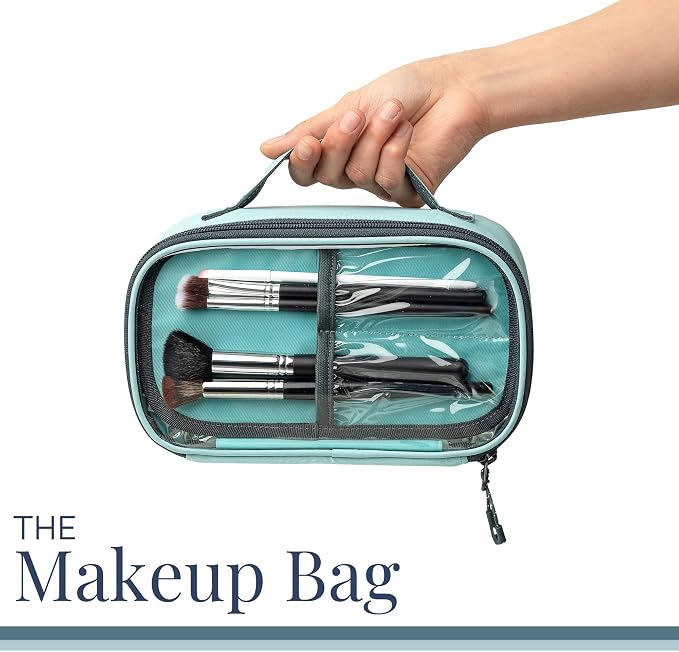 Toiletry Bag Kit Set: Hanging Travel Toiletry Bag + 311 TSA Cosmetic Liquid Bag - Image 7