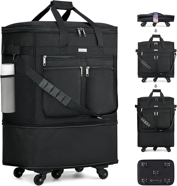 MILADA Expandable Luggage Bags for Travel Foldable Suitcase by MILADA