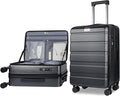 KROSER Carry On Luggage with Spinner Wheels & Built-in TSA Lock, Expandable Top by KROSER