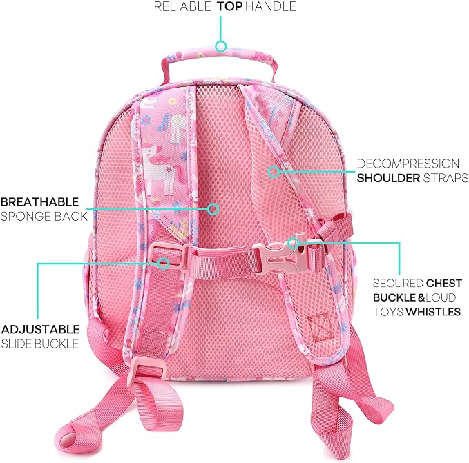 mibasies Girls Backpack 5-8: Lightweight Kids Backpacks - Image 4
