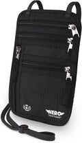 HERO Neck Wallet, RFID Blocking Passport Holder by HeroTravelSupply
