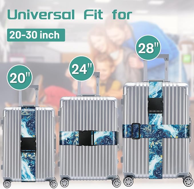 Slohif Luggage Straps for Suitcases Travel Belt Accessories Luggage Connector - Image 4