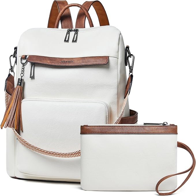 Shrrie Vegan Leather Laptop Backpack by Shrrie
